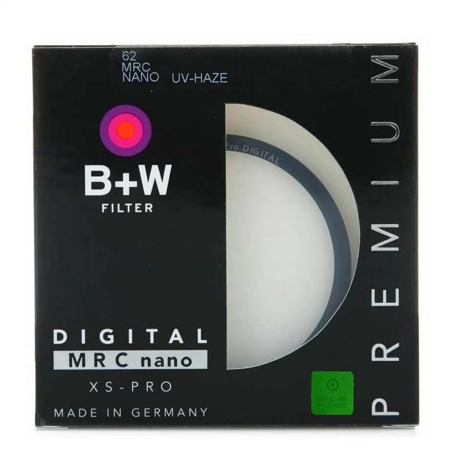 B + W 49_52_55_58_62_67_72_77_82mm UV Filter XS PRO MRC Nano UV HAZE ป้องกัน BW Ultra บางสําหรับ Nikon Canon Sony SLR กล้องเลนส์