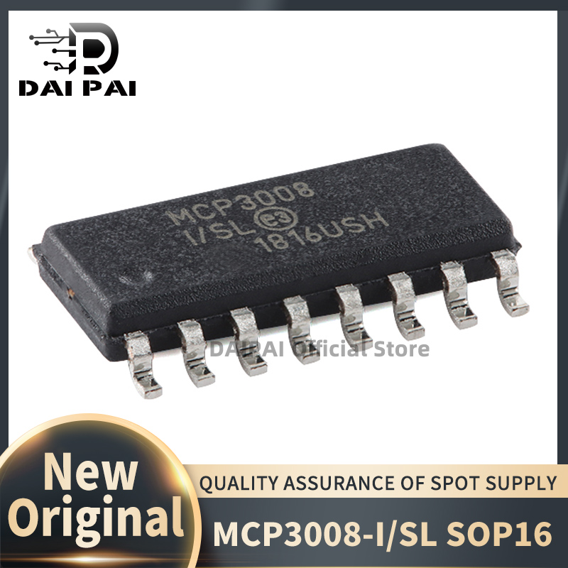 (5 piezas) 100% nuevo chipset original MCP3008-I/SL MCP3008I/SL MCP3008 SOP-16