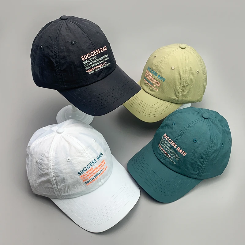 Topi Bisbol Pria Wanita Olahraga Cepat Kering Huruf Luar Ruangan Baru Kpop Katun Bersirkulasi Musim Panas Jalanan Uniseks Fashion Topi Hip Hop Lembut