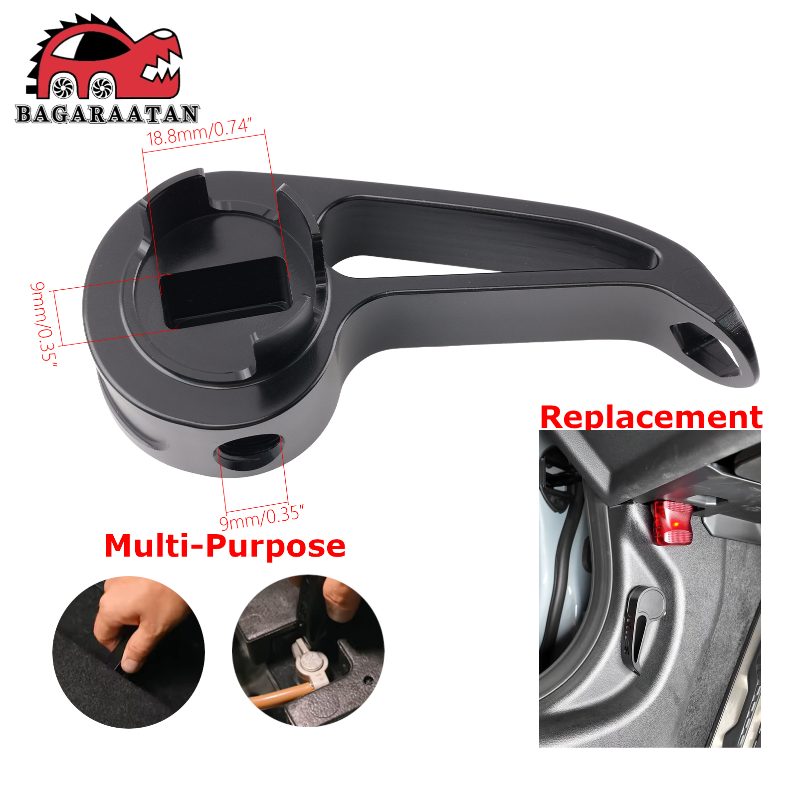 Czarny aluminiowy zatrzask maski uniwersalny szybkozłączny OEM+ modyfikacja do BMW/Supra G8x/G2x/G42/A90