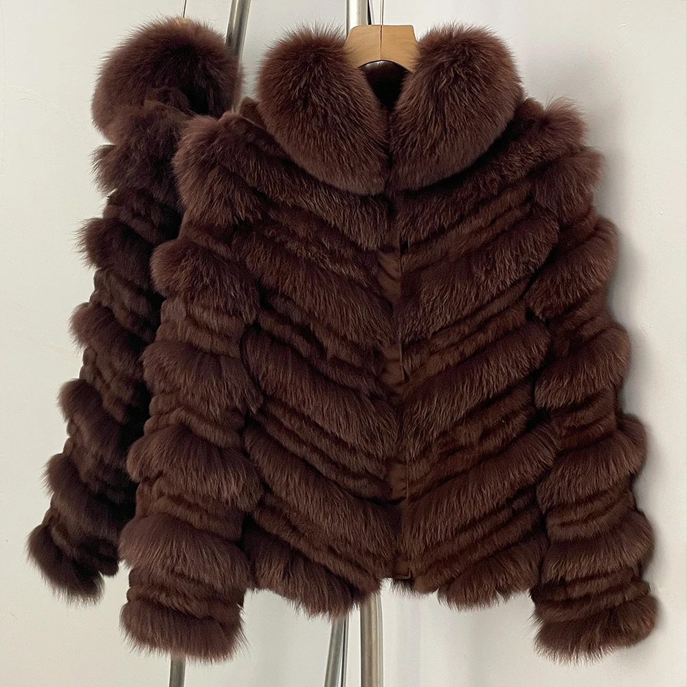 Parka damska z naturalnym futrem, ciepła parka z prawdziwego futra, luksusowa odzież wierzchnia na zimę, do noszenia na co dzień, modna odzież wierzchnia, damski płaszcz futrzany.