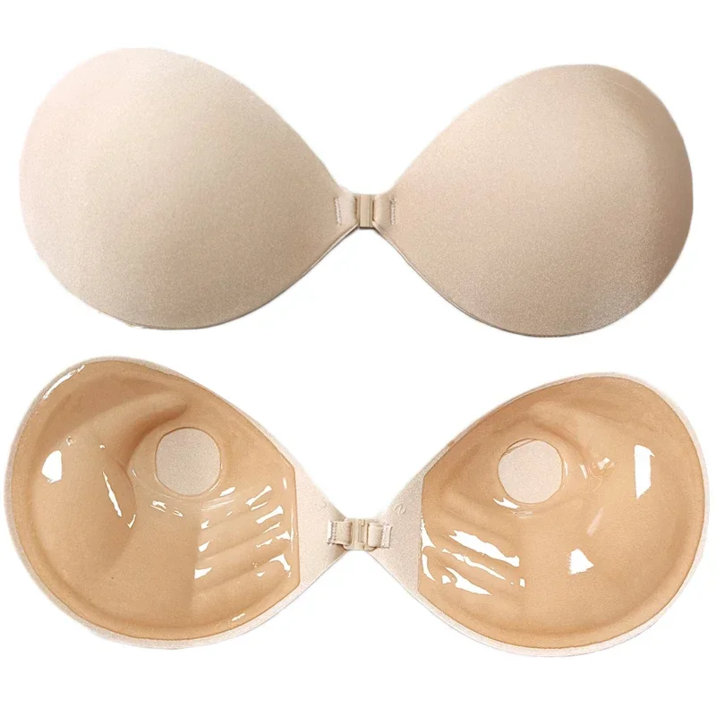 Palm Push Up Unsichtbarer Silikon-BH Damen Brustaufkleber Lift Up Selbstklebende BH-Abdeckung BH Silikonpolster Sexy trägerlose Brust
