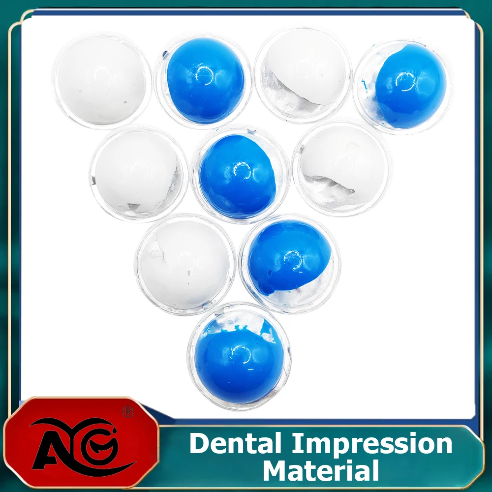 AG 10 Paar Dental Impression Material Putty Molding Kit Klinik Verwenden Sie Silikon Putty Dental Abdruck Trays Kit