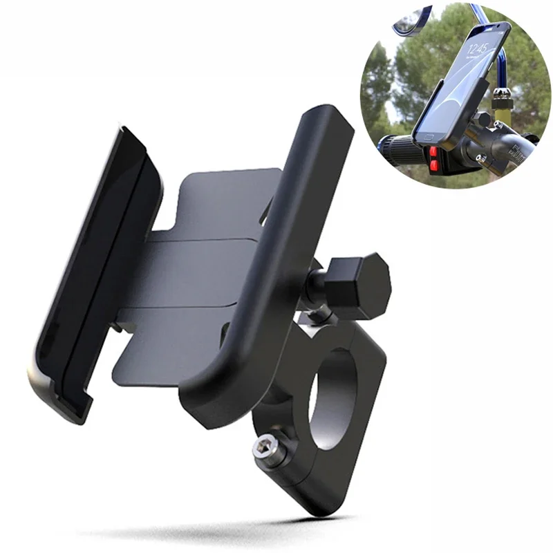 Vikefon liga de alumínio motocicleta bicicleta suporte do telefone para 4-7 polegada smartphone gps guiador montar acessórios moto