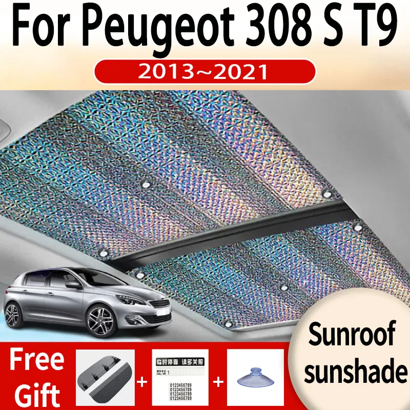 Для Peugeot 308 S T9 2013 ~ 2021 2018 2019 MK2 автомобильный люк на крыше солнцезащитный козырек панорамный солнцезащитный козырек на лобовое стекло анти-ультрафиолетовые автоаксессуары