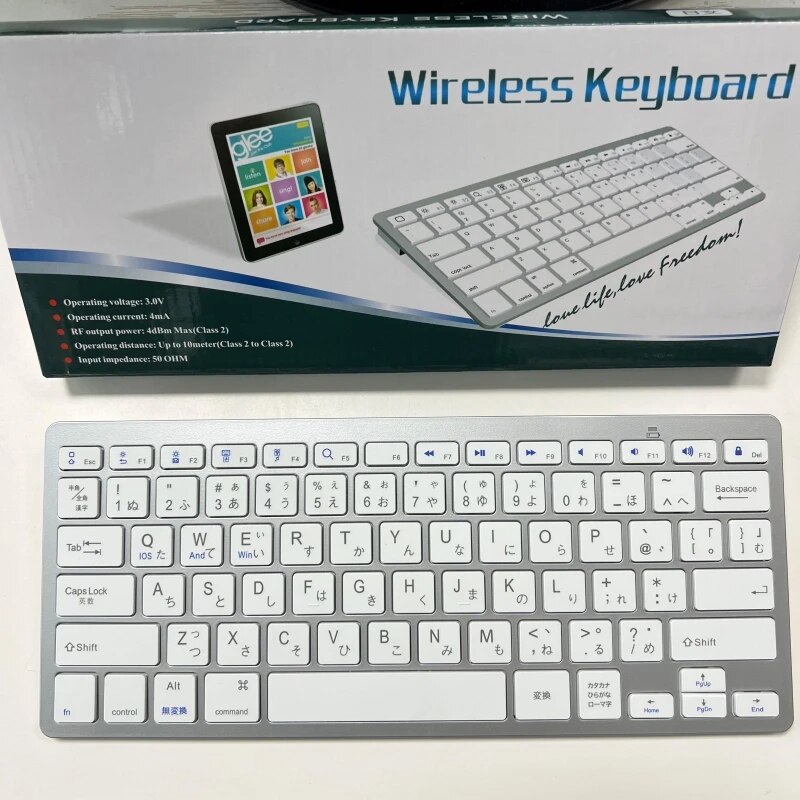 Bahasa Jepang sangat tipis ringan kebisingan rendah keyboard untuk Laptop/komputer/permukaan