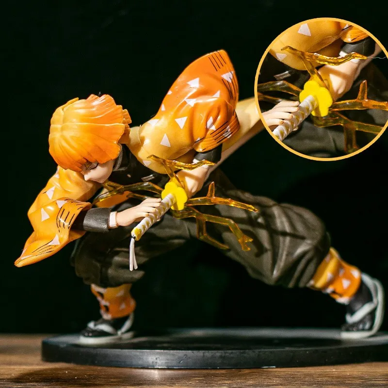 15 см аниме Demon Slayer экшн-фигурка модель Agatsuma Zenitsu коллекция аксессуары модель куклы игрушки