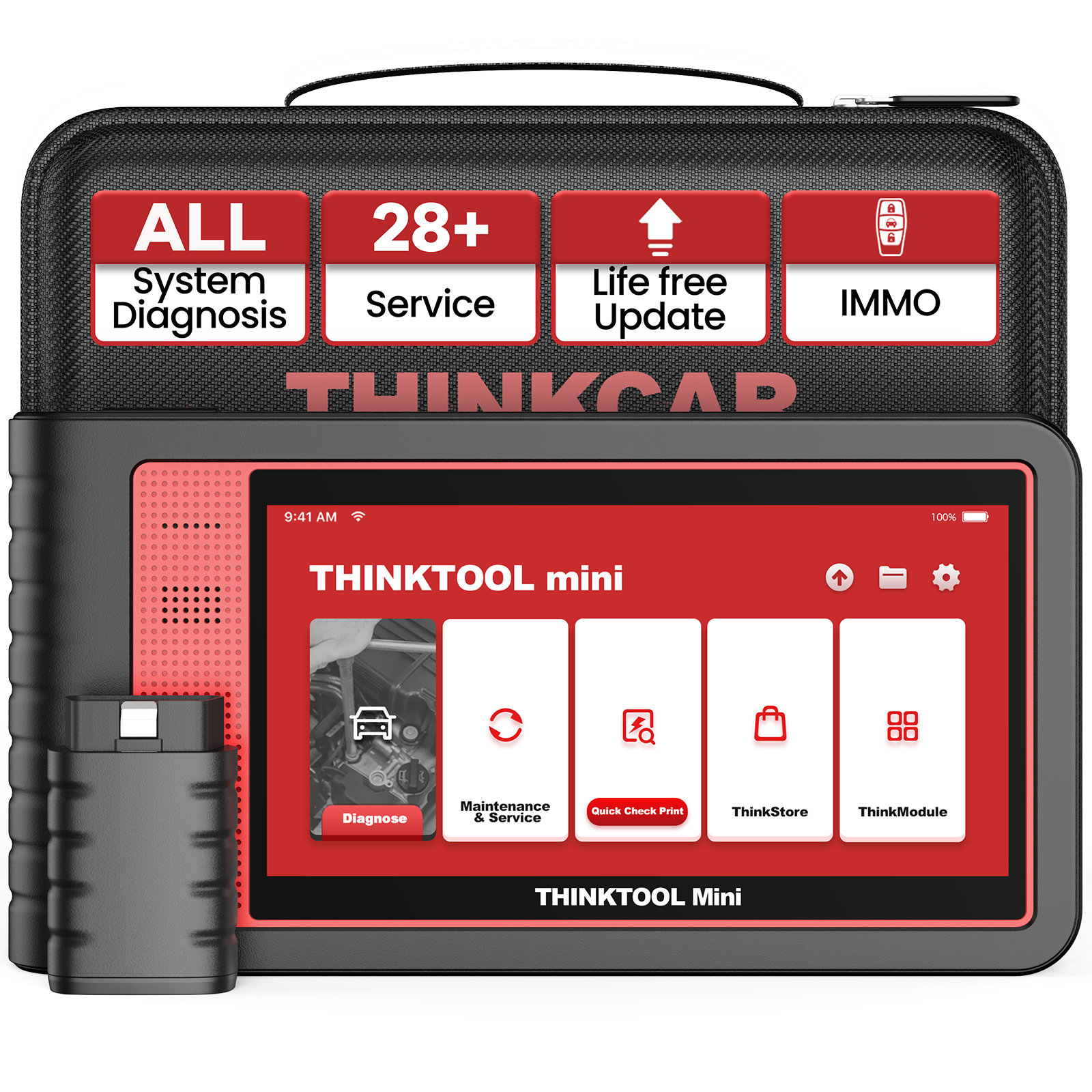THINKTOOL MINI skaner obd2 pełny układ 28 reset narzędzia motoryzacyjne skaner diagnostyczny czytnik kodów samochodowych bezpłatna aktualizacja narzędzie samochodowe