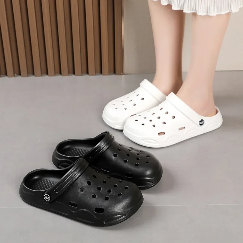 Ademend Lichtgewicht Comfortabel Casual Waden Strand Paar Gat Sandalen Slippers Ademend Jelly Garden Uitgehold EVA
