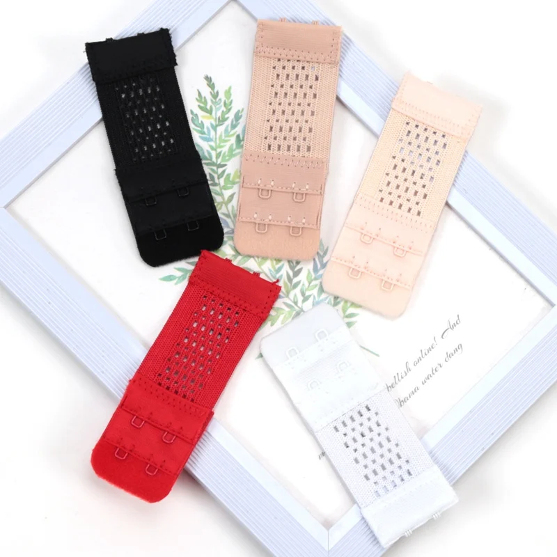 5pcs Bra Extender for Women's Elastic Bra Extension Strap Hook Clip Expander Adjustable Belt Buckle Intimates Accessories