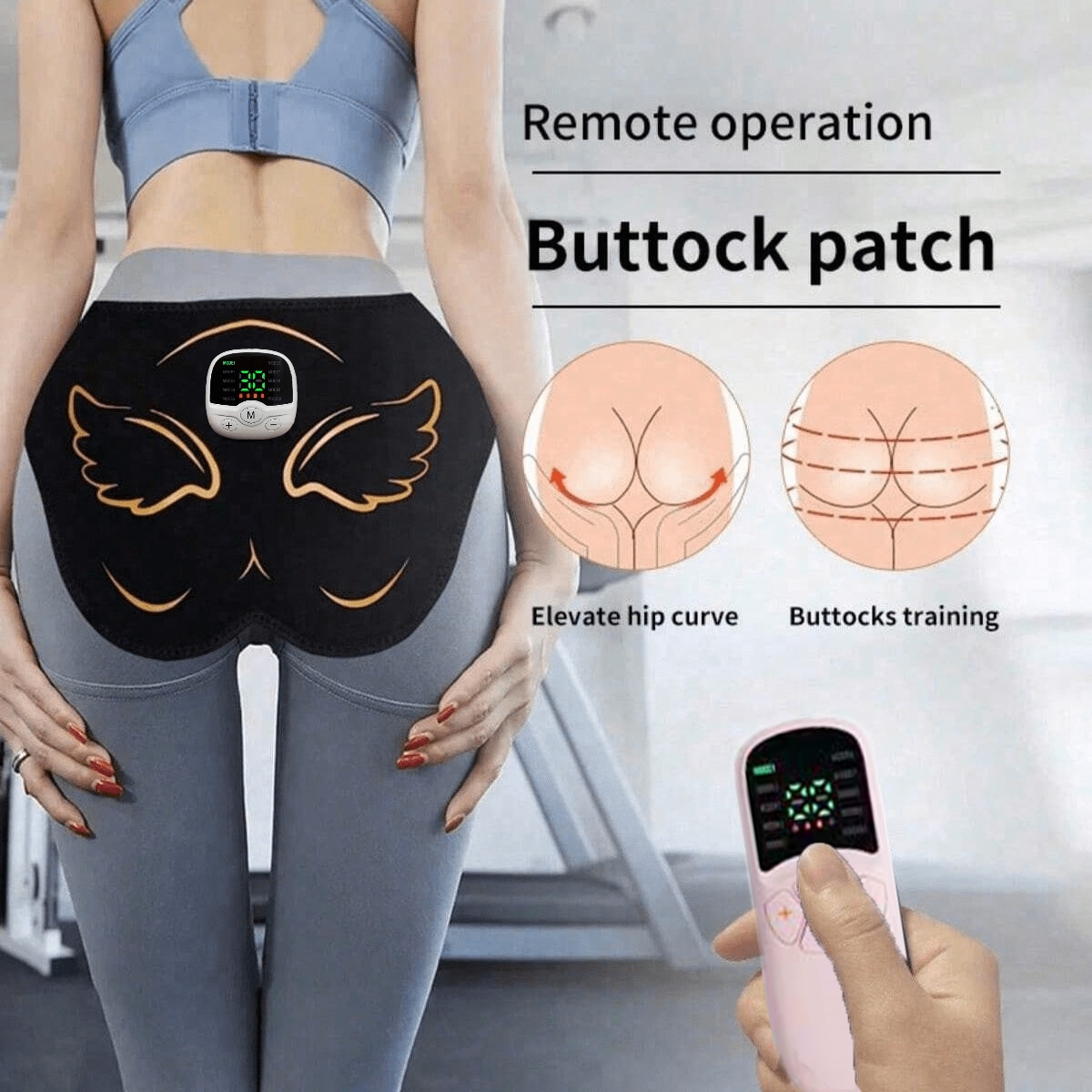 2026 EMS Muscle Stimulator Hip Trainer For Hip Lifting Body With Remote Control USB Recharge Need Close With The Skin Use