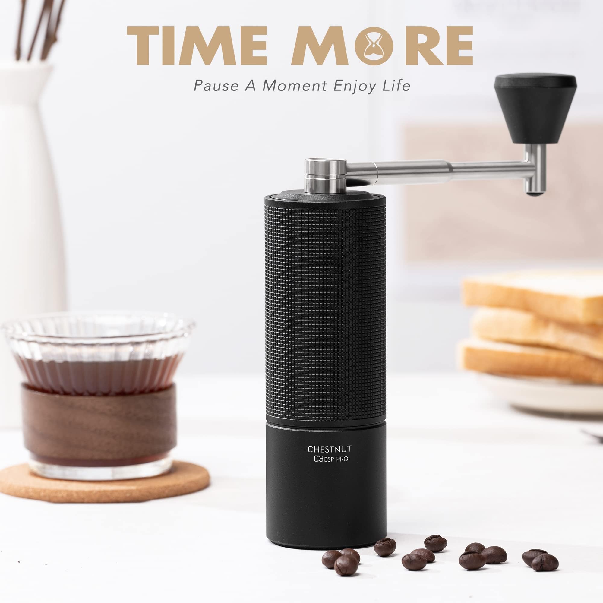 Магазин TIMEMORE Chestnut C3S PRO Ручная кофемолка Емкость 25 г Ручная регулируемая заусенцы со стальным сердечником Отправка чистящей щетки