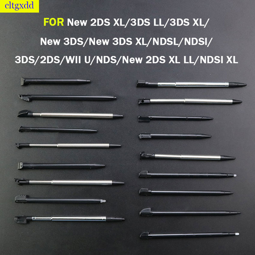 Touch Screen Pen Plastic Metal Retractable Stylus for 2DS 3DS New 2DS LL XL New 3DS XL LL for NDSL NDSi NDS DS Wii 2DS