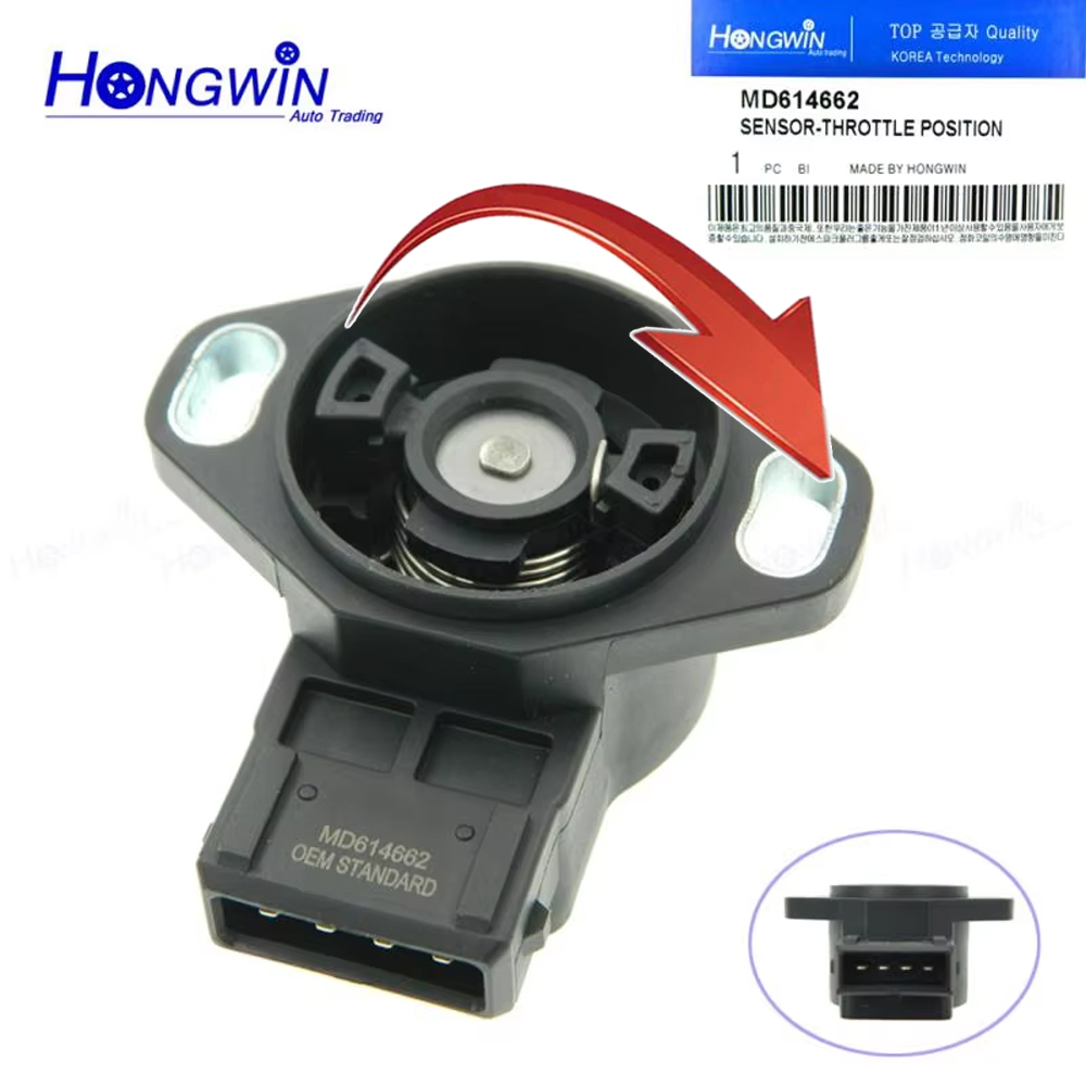 MD 614662   Sensor de posição do acelerador tps para mitsubishi 3000gt eclipse diamante galant mirage poderoso hyundai sonata plymouth colt