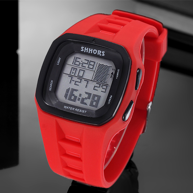 Shhors modny zegarek damski Led cyfrowe zegarki wielofunkcyjne elektroniczne zegarki na rękę damskie sportowe silikonowe zegarki Reloj Mujer