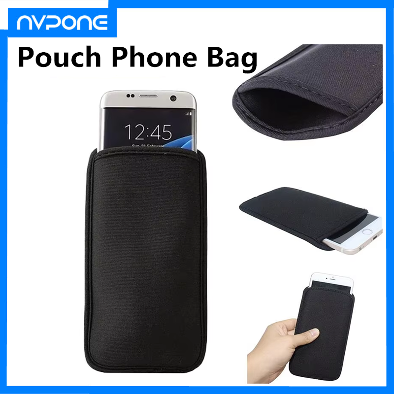 Sac de téléphone universel en poudre de néoprène pour Samsung Xiaomi, sacs de téléphone, iPhone 6 7 8 Plus 11 Pro Xr Xs Max 12 13 14