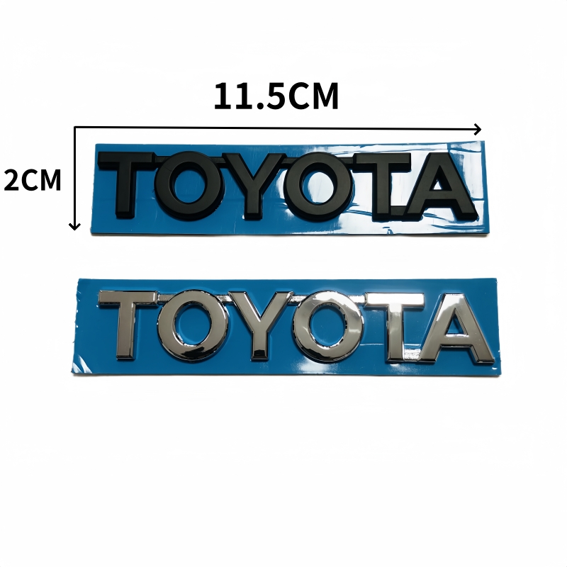 3D negro plata coche maletero cola pegatina emblema insignia calcomanías decoración para Toyota Corolla Camry Yaris Chr Auris RAV4 hilux logo