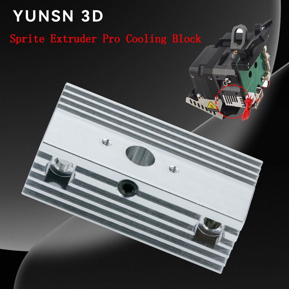 Wytłaczarka Sprite Aluminiowy radiator Blok chłodzący Radiator do drukarki 3D Ender3 S1 Plus Pro/CR10 Smart Pro/Sermoon V1 Pro