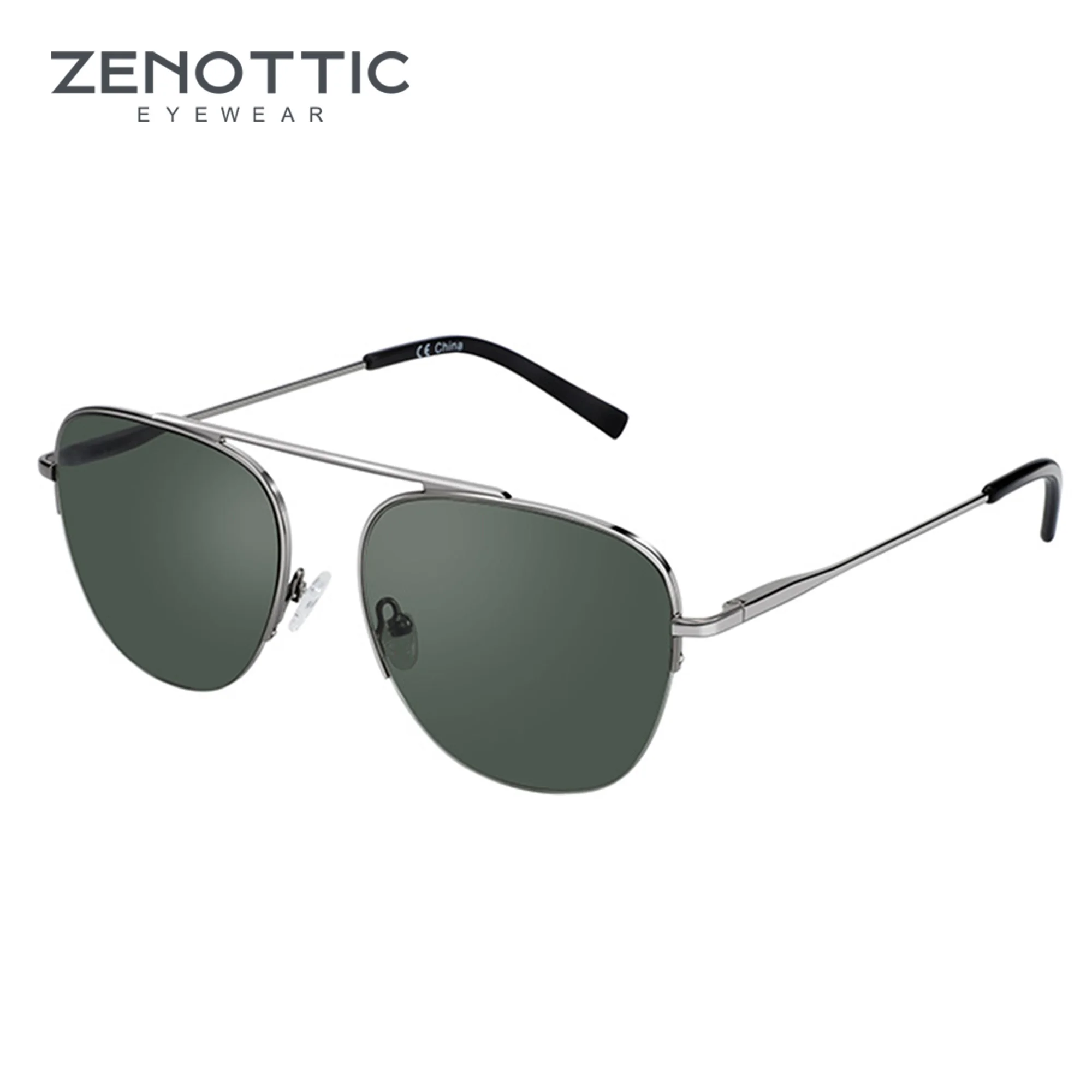 ZENOTTIC Fashion Pilot okulary przeciwsłoneczne z ochroną UV400 dla mężczyzn moda ponadgabarytowe okulary przeciwsłoneczne w stylu retro damskie odcienie