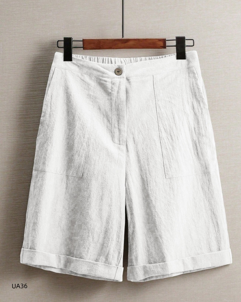Casual linen shorts women's gym sports shorts shorts long pants high waisted multi-color women's shorts women's sports shorts