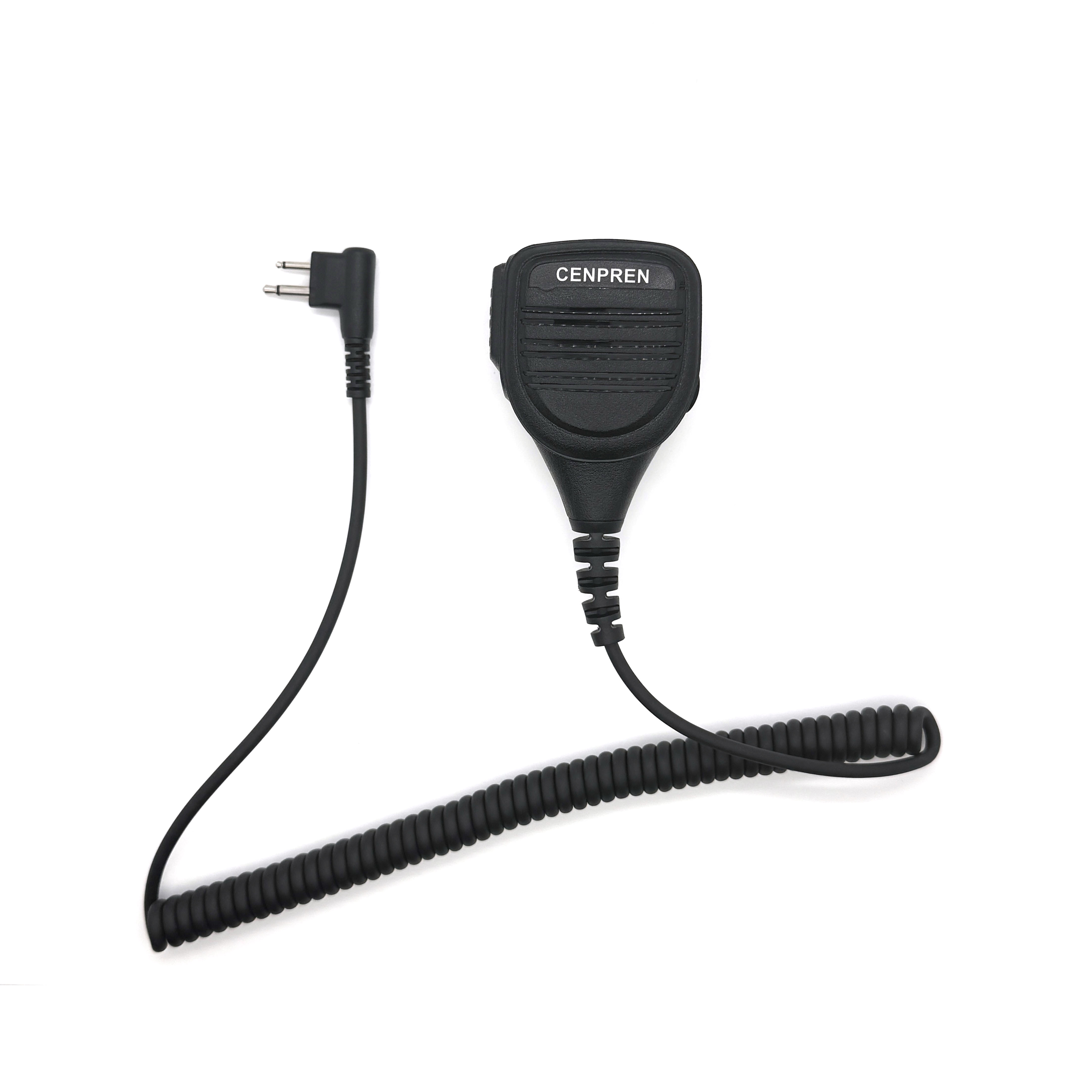 CENPREN Kopfhöreranschluss, Lautsprechermikrofon, Walkie-Talkie-Radio-Handmikrofon mit Stahlgürtelclip für MOTOROLA EP450 CP140 CP185 CP200