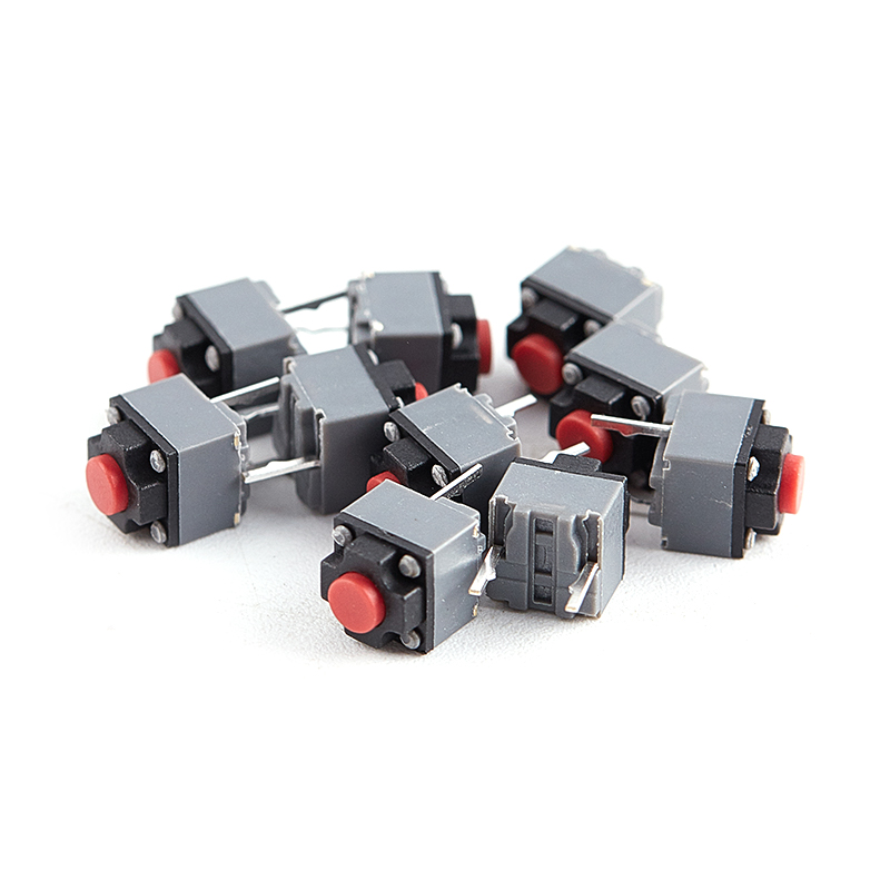 Kailh tombol bisu, sakelar mikro tetikus kabel nirkabel, sakelar senyap 6*6*7.3, 10 buah/set