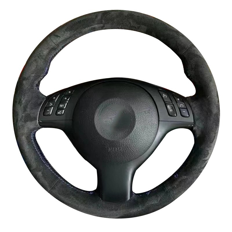 Pokrowiec na kierownicę samochodową Antypoślizgowe akcesoria samochodowe do BMW E46 E39 330i 540i 525i 530i 330Ci M3 2001 2002 2003