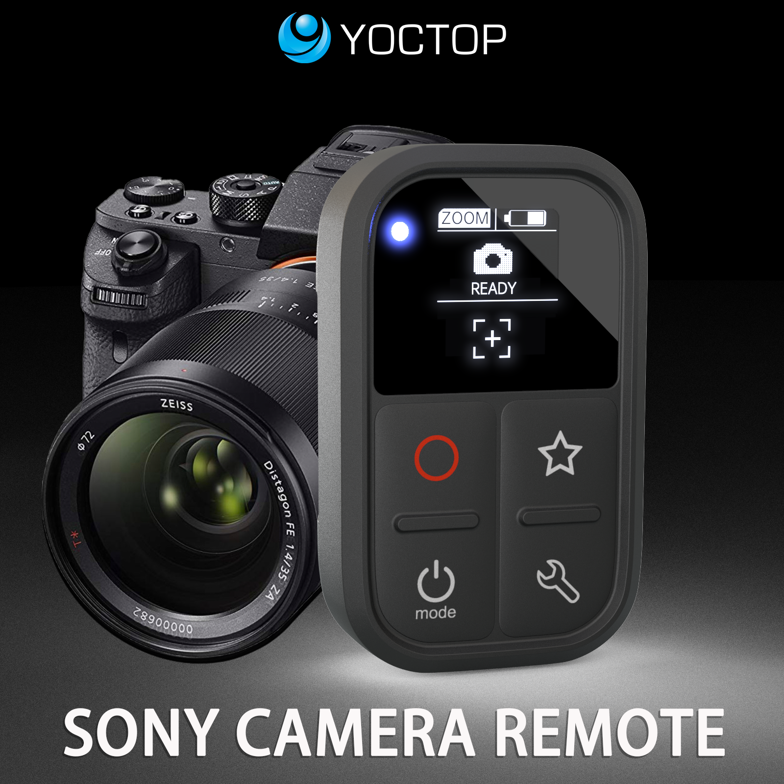 Control remoto Bluetooth RMT-P1 compatible con cámaras Sony A7M5, A7M4, A6400, ZV-1, RX100, A7RM3, A6700, A7C, disparador inalámbrico