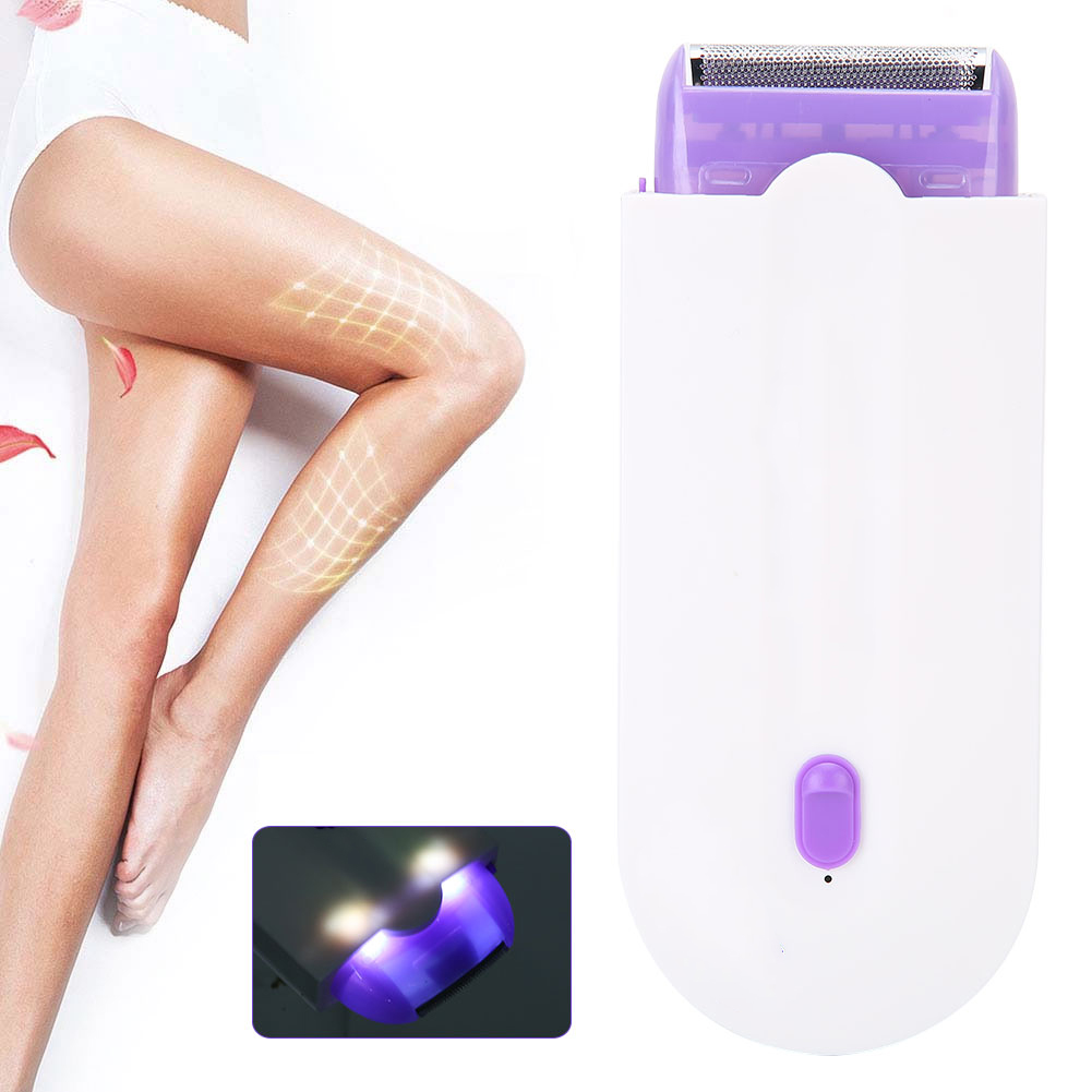 Mesin Penghilang Rambut USB Pengisian Plug- In Penggunaan Ganda Alat Penghilang Rambut Wanita 100-240V