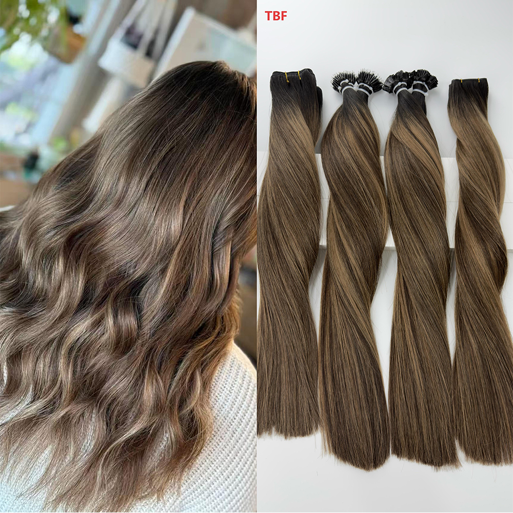 Extensões de Cabelo Humano Super Genius Weft 50G Remy Russo, Pacotes de Cabelo Humano com Trama Invisível Feita à Mão para Mulheres