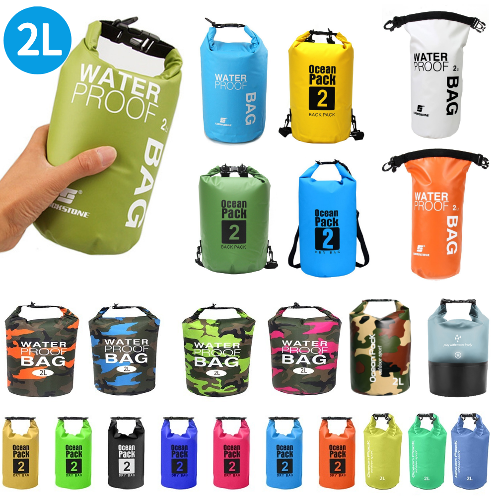 Bolsas de malla de PVC para natación al aire libre, bolsa de teléfono impermeable, ligera, flotante, kayak, Camping, 2L, 5L