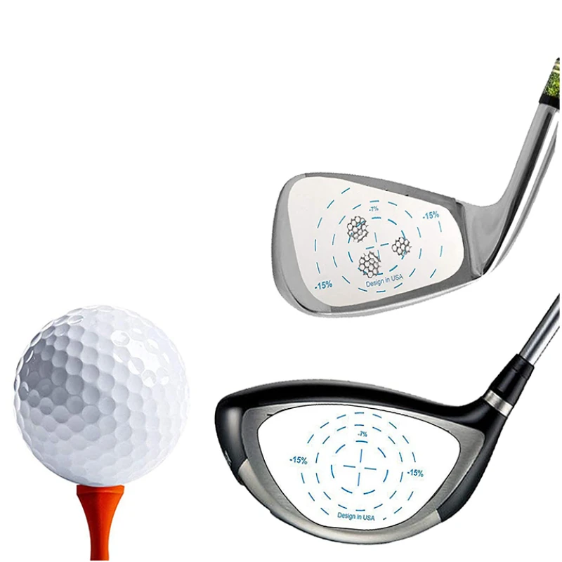 Etiquetas de cinta de impacto para palos de Golf, pegatinas para Conductor, hierro, Putters, grabadora para golpear bolas, Ayuda de entrenamiento para práctica de Swing, 250