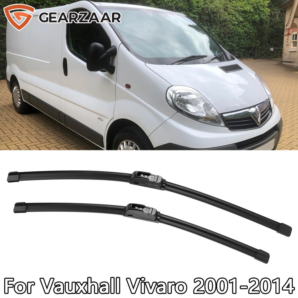 Для Vauxhall Vivaro 2001-2014 щетки стеклоочистителя переднего стекла, комплект из 2 предметов, 24 "+ 21"