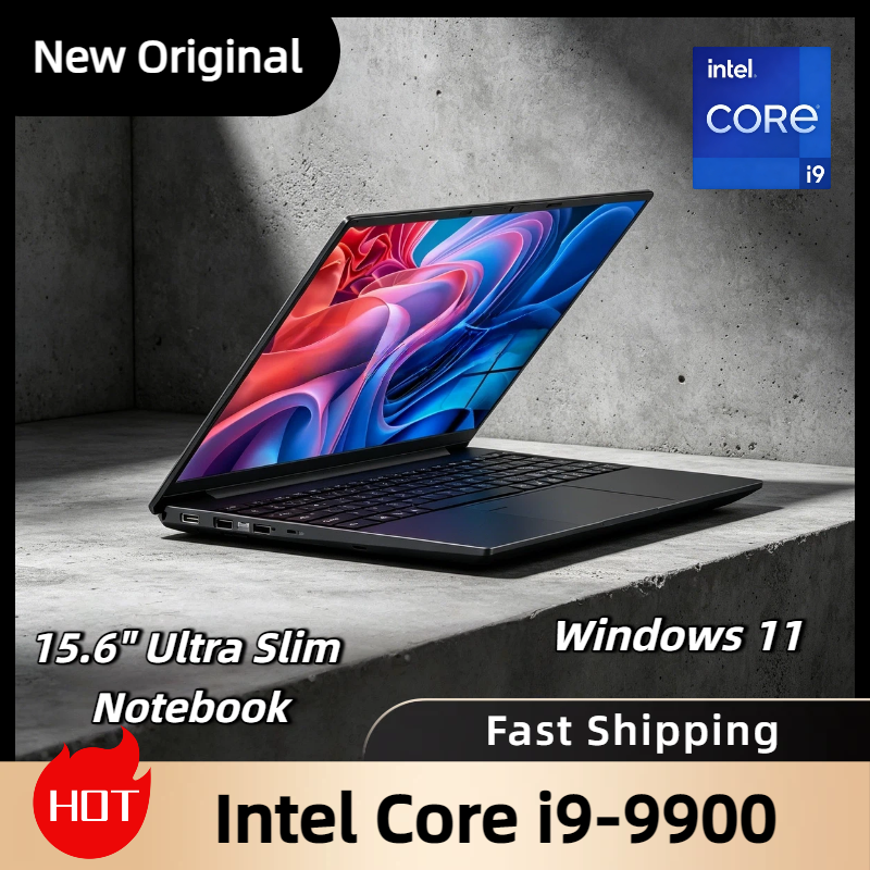 Portátil Intel Core i9 9900 de 15.6 Pulgadas, 32GB RAM, 2TB SSD, Windows 11, 1920x1080 HD, Ultra Delgado, para Juegos y Oficina, 2026