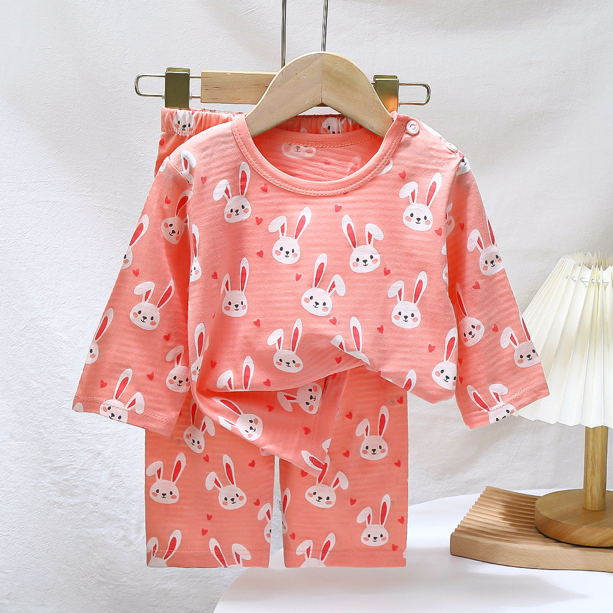 Conjuntos para crianças loungewear pijamas de manga longa para crianças bonito deisgn leve e confortável tecido pijamas outfit