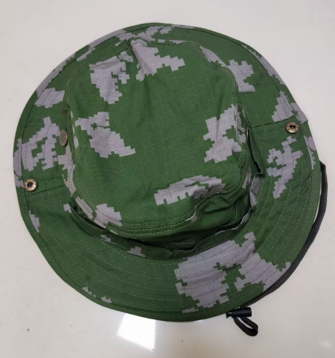 Russian Birch Camouflage Boonie Cap Man Outdoor Green Hat