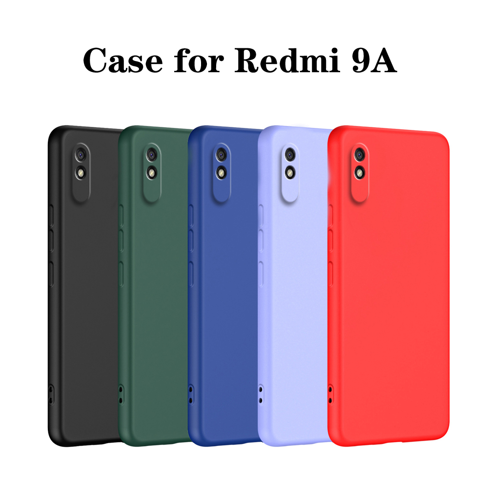 Luxuriöse Flüssigsilikon-Handyhülle für Xiaomi Redmi 9A 9, AT 9i, 9AT