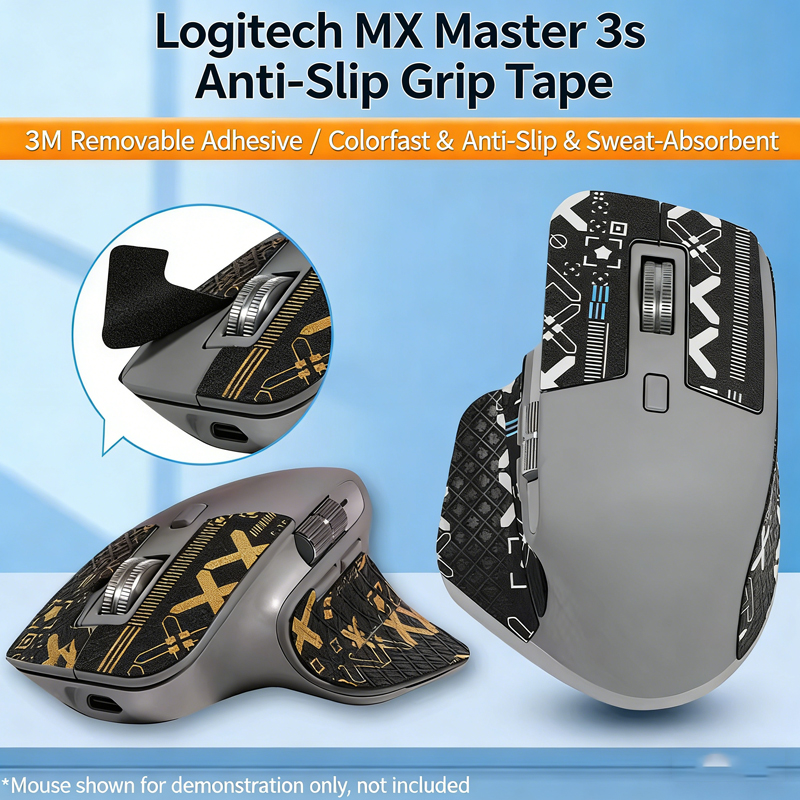 Adesivi Antiscivolo Fai-da-Te per Mouse, Skin per Mouse da Gioco MX Master 3 3S, Personalizzazione Artigianale