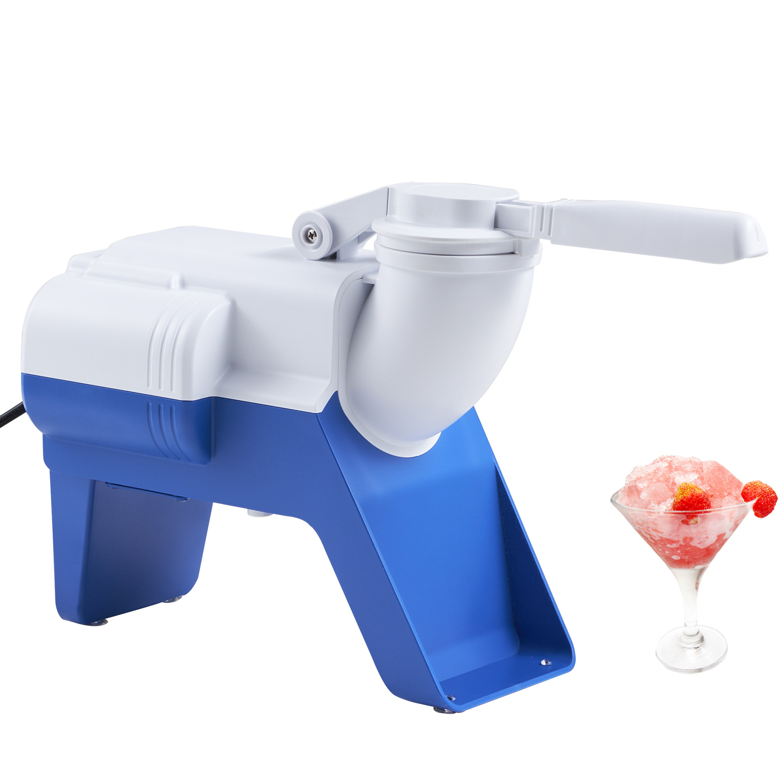SucceBuy Macchina per cono di neve Rasoio per ghiaccio Frantoio elettrico Frullatore per vetro per granizzazione Chopper Raffreddatore fresco per cucina domestica Commerciale