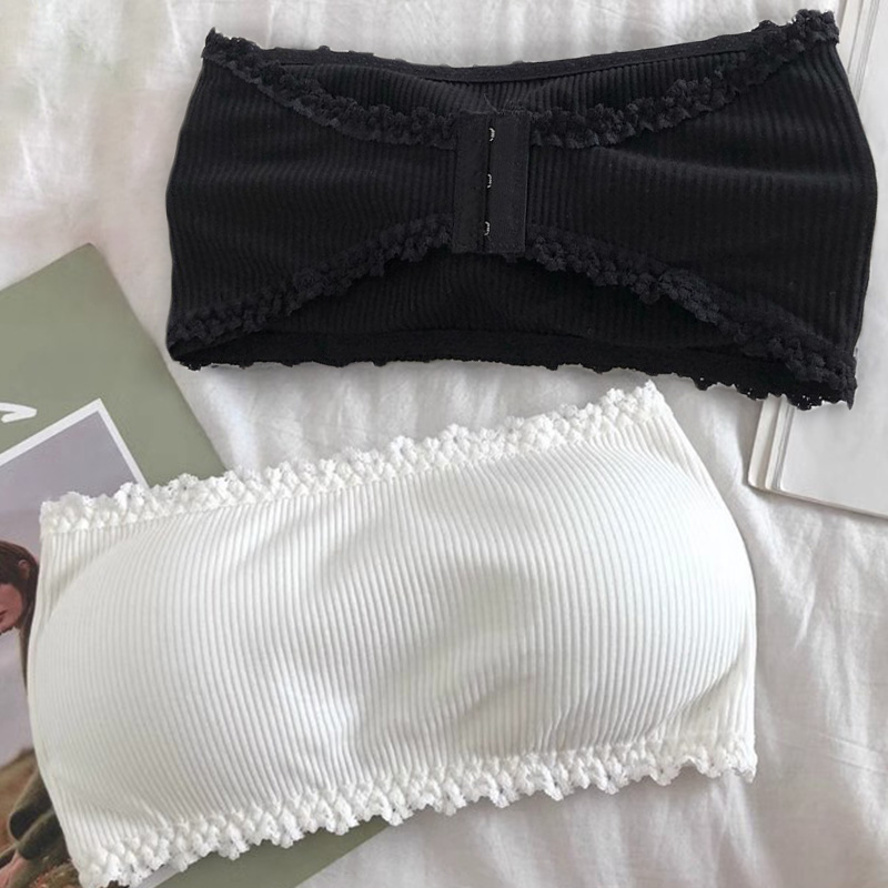 Soutien-gorge sans bretelles en dentelle pour femmes, haut tubulaire Sexy, Invisible, Push-Up, Bralette, sous-vêtements sans couture, Lingerie d'été, enveloppes de poitrine, hauts courts