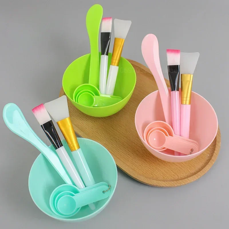 Cepillo Facial, cuenco para máscara, juego de cuchara, barra de cepillo para máscara, herramientas de belleza DIY, herramientas de mezcla, suministros de maquillaje para el cuidado de la piel, herramientas faciales para mujer