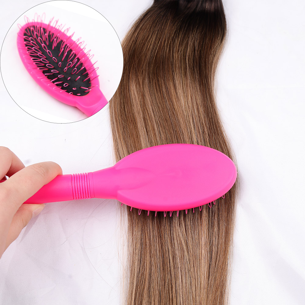 LOOP แปรงวิกผมแปรงต่อผมชิ้น Toupees สานแปรงสําหรับแปรงจัดแต่งทรงผม Detangling ผมธรรมชาติและสังเคราะห์