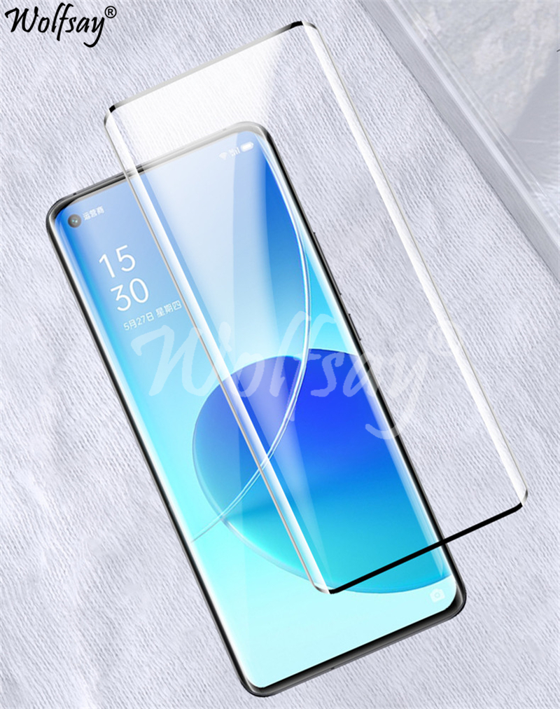 3D Gebogen Rand Gehard Glas Voor Oppo Reno 6 Pro Screen Protector Voor Oppo Reno 6 Pro Glas Voor Oppo Reno 6 Pro Plus 6Pro + 5G