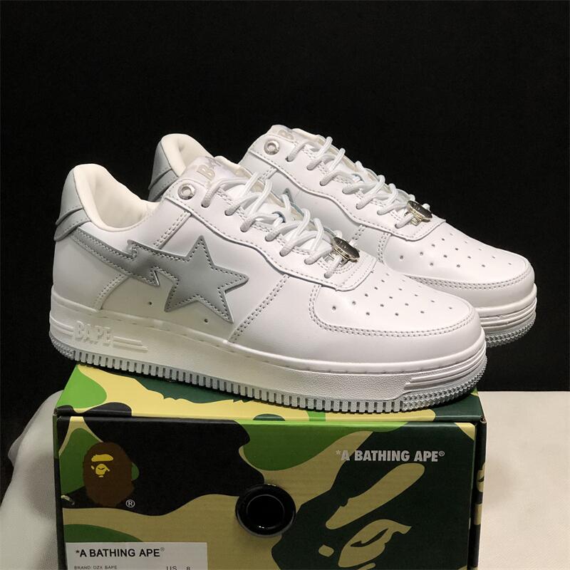 Zapatillas Deportivas A BATHING APE 2026, Modelo Shark, Totalmente Negras, Casuales, con Plataforma, Unisex, Antideslizantes, para Caminar al Aire Libre, Suaves