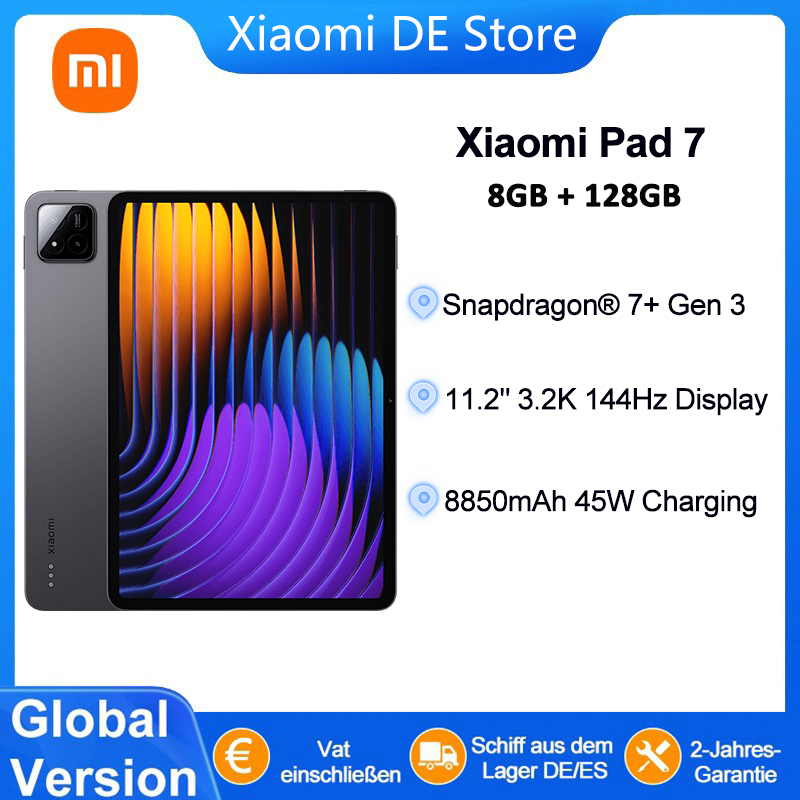 Xiaomi Pad 7 Global Version Mi Tablet Snapdragon 7+ Gen 3 11.2-calowy wyświetlacz 3.2K 144Hz Adreno GPU Ładowanie Turbo 45W 8850mAh