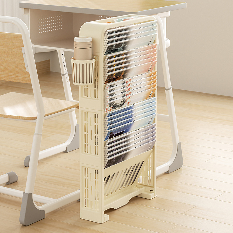Multicamadas simplicidade removível rack de arquivo de escritório revista livros papelaria rack armazenamento dormitório doméstico pequena estante