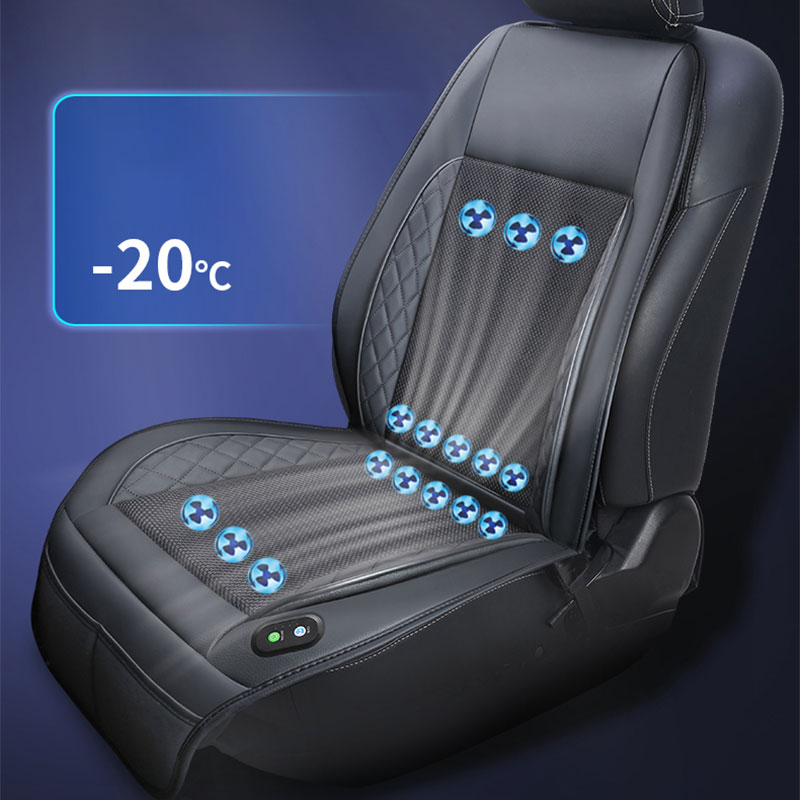 เบาะรองนั่งในรถยนต์แบบระบายความร้อน DC 12V 3D Spacer สำหรับฤดูร้อน พร้อมพัดลม 8 หรือ 16 ตัว ให้ลมเย็นเร็ว ช่วยระบายอากาศและทำความเย็น