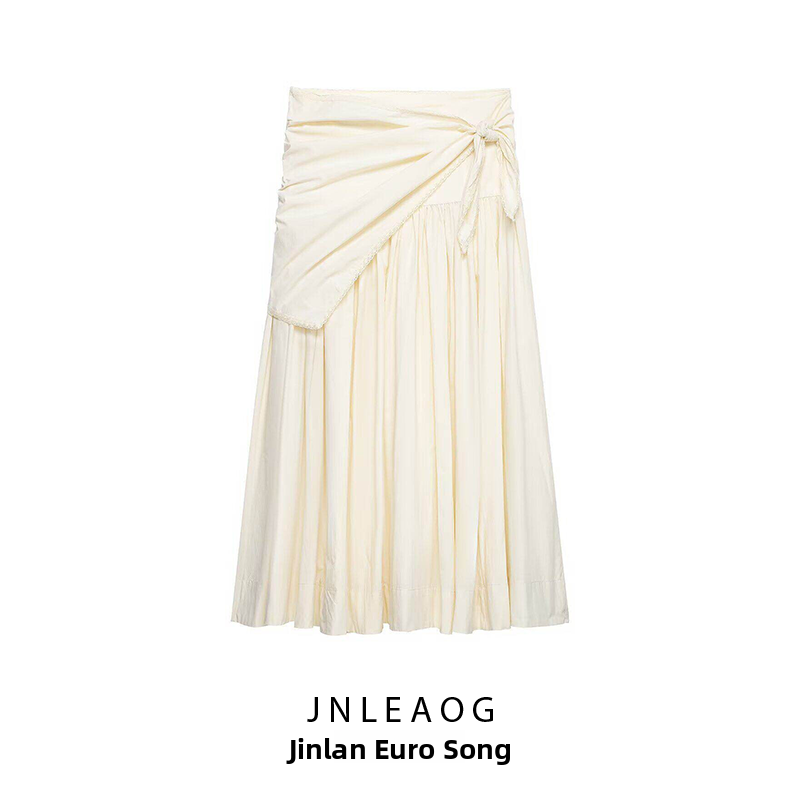 Nueva Colección de Primavera, Falda Midi de Diseño Versátil y Moderno para Mujer, Falda Midi Informal de Fibra de Poliéster ...