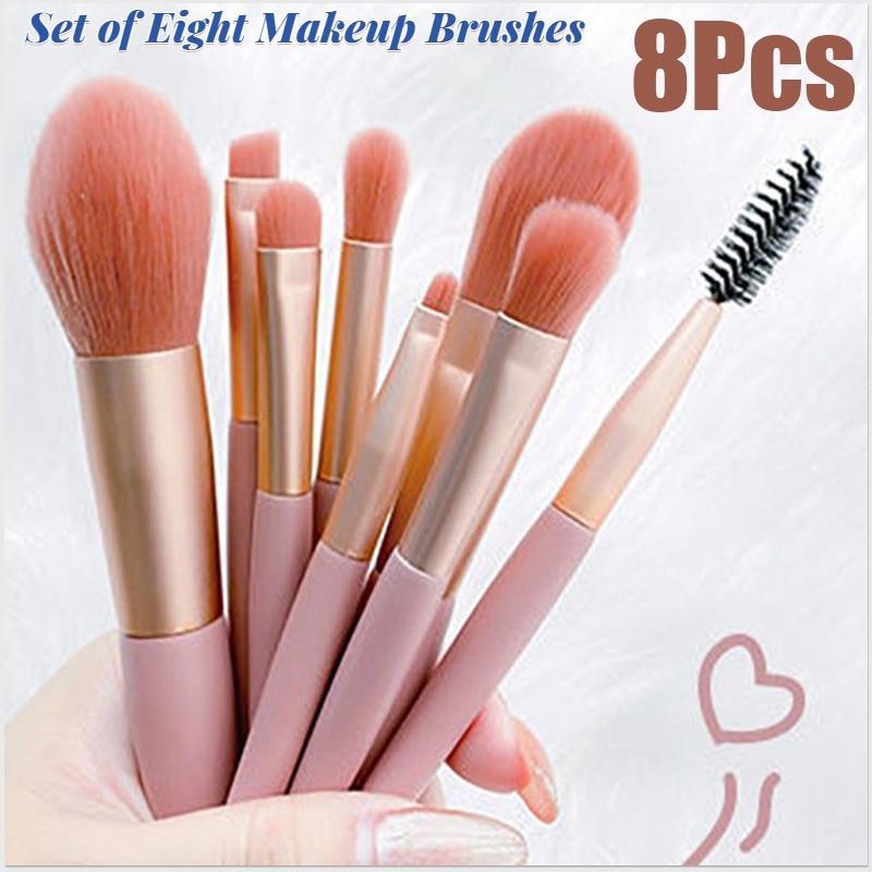 Heißer verkauf tragbare 8-teilige professionelle make-up pinsel set schönheit werkzeuge make-up foundation erröten concealer schönheit werkzeuge pinsel auge