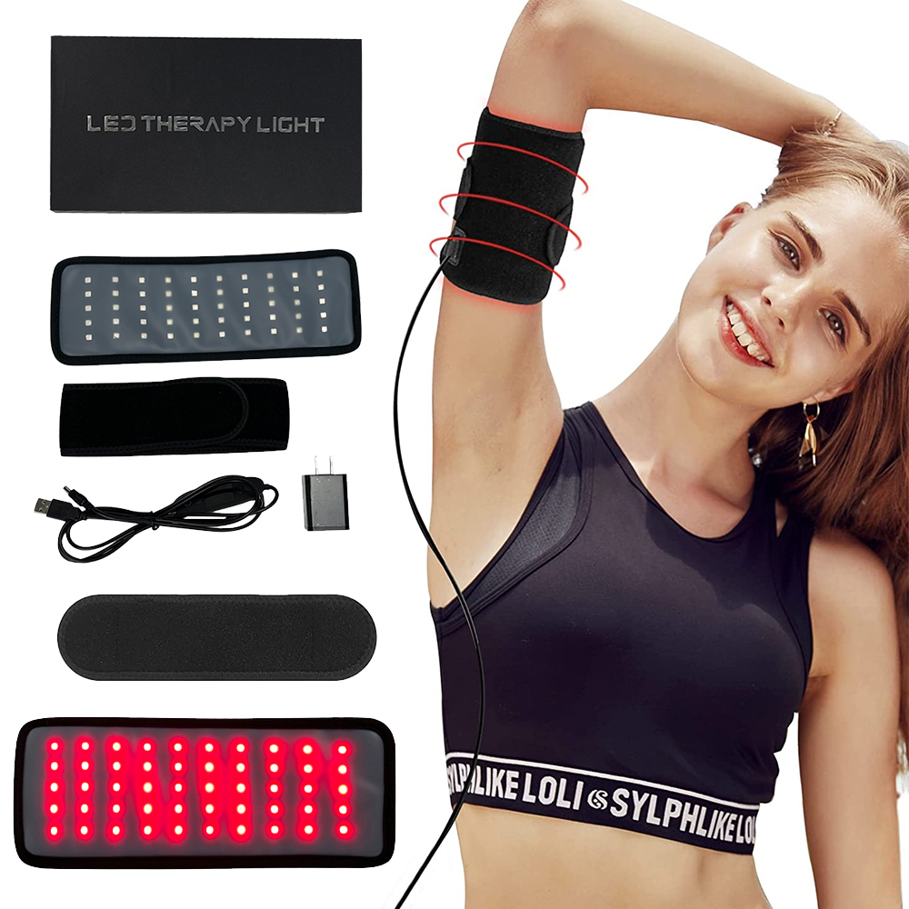 Suyzeko Infrared&Red Light Therapy Belt for Body Pain Relief Wearable LED Pad Waist Back Muscle Repair Decrease Inflammation